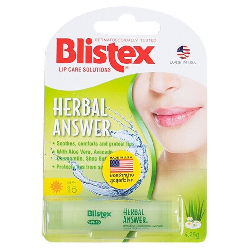 13x Blistex Herbal Answer Lip Balm Care SPF15 Natural Extracts 0.15 oz –  Quality item shop