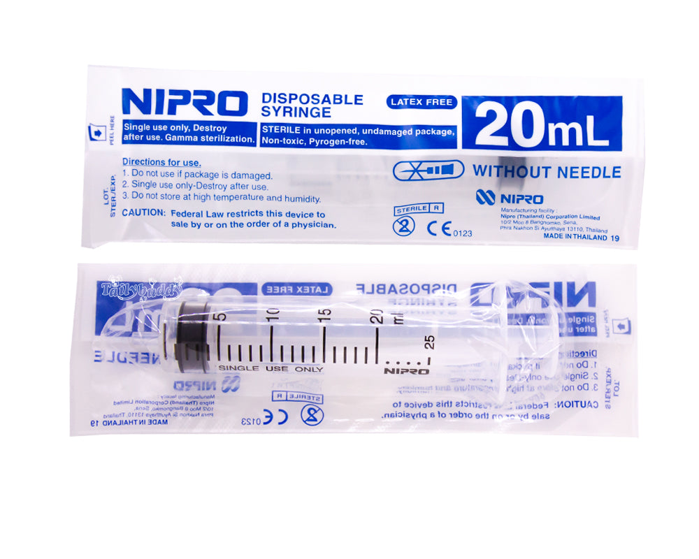Nipro Syringe 20 ml Nasal syringe, 20cc syringe 1 Box 50 Pcs Quality