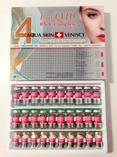 Load image into Gallery viewer, AQUA SKIN + VENISCY 4 PRO Q10 RNA COMPLEX TRIPLE STRENGTH WHITENING (SWISS) WHITE GLUTATHIONE SKIN