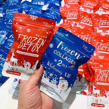 Load image into Gallery viewer, 10 Box Frozen Detox 60 Caps Red Pack + Frozen Collagen 2in1 Whitening x10 DHL