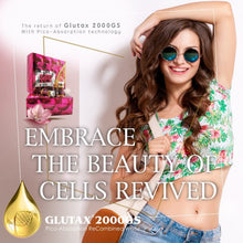 Load image into Gallery viewer, GLUTAX 2000GS PICO-ABSORPTION RECOMBINED WHITE WHITENING GLUTATHIONE SKIN