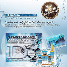 Load image into Gallery viewer, NEW GLUTAX 7000000 GM PICO-CELL ABSORPTION WHITENING GLUTATHIONE SKIN