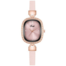 Load image into Gallery viewer, Bracelet Watches Ladies Thin Leather Strap Rhinestone Ladies Wrist Watch Arabic Numerals Dial Quartz Clock Gifts