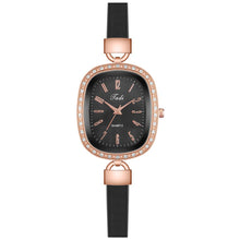 Load image into Gallery viewer, Bracelet Watches Ladies Thin Leather Strap Rhinestone Ladies Wrist Watch Arabic Numerals Dial Quartz Clock Gifts