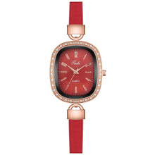Load image into Gallery viewer, Bracelet Watches Ladies Thin Leather Strap Rhinestone Ladies Wrist Watch Arabic Numerals Dial Quartz Clock Gifts