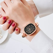 Load image into Gallery viewer, Bracelet Watches Ladies Thin Leather Strap Rhinestone Ladies Wrist Watch Arabic Numerals Dial Quartz Clock Gifts