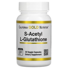 Load image into Gallery viewer, Copy of L-GLUTATHIONE (REDUCED) 500 MG CALIFORNIA GOLD NUTRITION (30 CAPSULES)