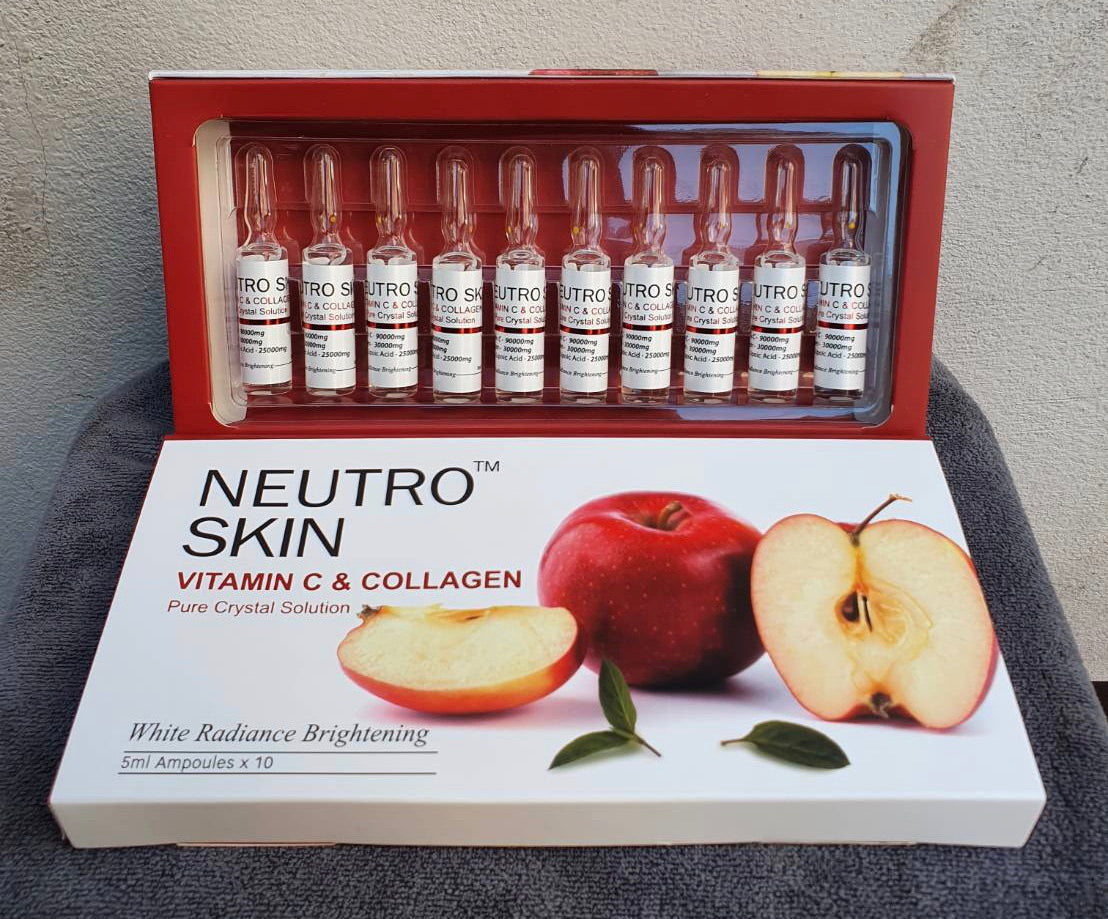 NEW NEUTRO SKIN VITAMIN C & COLLAGEN (RED APPLE) PURE CRYSTAL SOLUTION