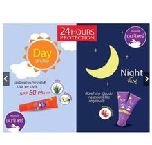 Load image into Gallery viewer, 6set Sunscreen Day&Night Cream SPF50 PA+++ Formula Aqua brighten Acne Dark Spots