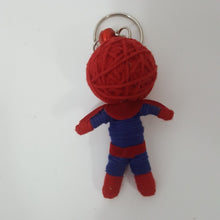 Load image into Gallery viewer, Spiderman Handmade Rope Keyring Charm Animal Keyring Cute Souvenir