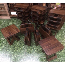 Load image into Gallery viewer, 2x Chair Small Fishing Chair Furniture Outdoor Teak Wooden Wood Easy Portable