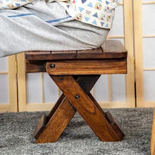 Load image into Gallery viewer, 2x Chair Small Fishing Chair Furniture Outdoor Teak Wooden Wood Easy Portable