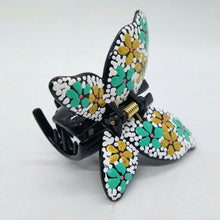 Load image into Gallery viewer, Hair Clip Flower Ver.17 Headwear Hand Painting Flower Pink Claw Clamp Hair cute