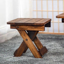 Load image into Gallery viewer, 2x Chair Small Fishing Chair Furniture Outdoor Teak Wooden Wood Easy Portable