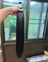 Load image into Gallery viewer, 100% real human hair, 60 cm long, straightens without bunching.