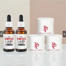 Load image into Gallery viewer, SwissLab Serum 2 bottles and PP Botallift Cream 3 jars.