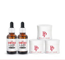 Load image into Gallery viewer, SwissLab Serum 2 bottles and PP Botallift Cream 3 jars.