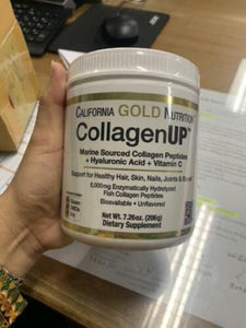 2 x California Gold Nutrition Collagen UP 5000 Marine Peptides Hyaluronic Vit C