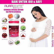 Load image into Gallery viewer, 3X Aura White Stemcell Collagen 15X L-Glutathione Skin Whitening Detox Muslim bd