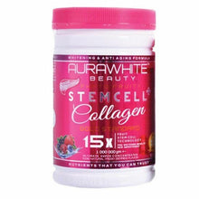 Load image into Gallery viewer, 3X Aura White Stemcell Collagen 15X L-Glutathione Skin Whitening Detox Muslim bd