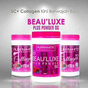 AuraWhite Beau’luxe PlusPowder SC Collagen Stemcell 15X Whitening Supplement