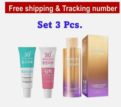 3 X KIMCHI Face Facial Cream + Sunscreen SPF 50 PA++ Moisturizing Serum
