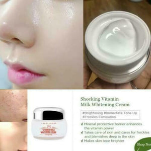 New Label Young Shock Vitamin Milk Korean Cream Brighten Skin Reduce Dark Spot