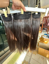 Load image into Gallery viewer, 3-piece genuine human hair hair extension, 50 centimeters long, uses 2 bundles