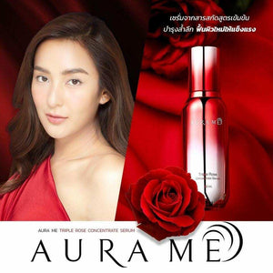 3x30ml Aura Me Triple Rose Concentrate Serum Radiant Youthful Hydrated Skin DHL