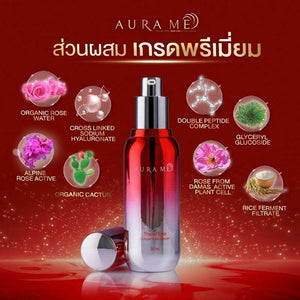 3x30ml Aura Me Triple Rose Concentrate Serum Radiant Youthful Hydrated Skin DHL