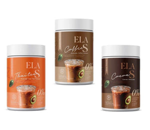 6x ELA S Instant Coffee Cocoa Drink 0% Sugar, Trans Fat Weight Management Health