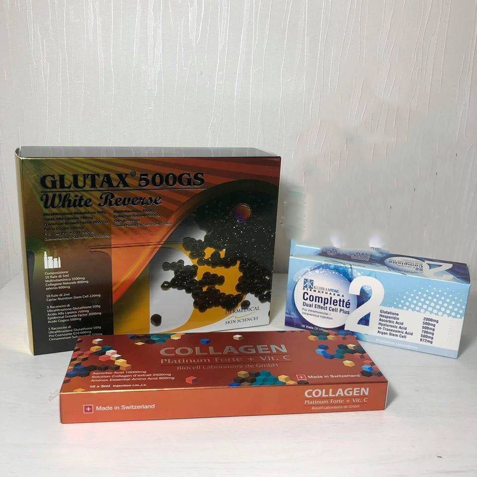 Glutax 500 GS + Complette2 + Collagen fort plattinum 1 Set