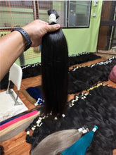 Load image into Gallery viewer, human hair. 50 cm long, genuine Not bundled, straightened. Satisfaction guaranteed