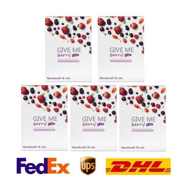 5x GIVE ME Berry Drink with 10 types of berries Vitamins & Fiber Help Skin Detox
