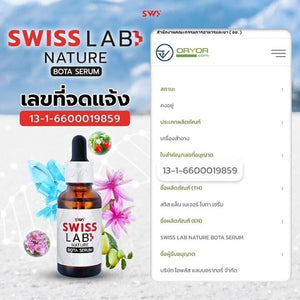 Swiss Lab Nature Bota Serum youthful face rejuvenation reduces wrinkles 30ml