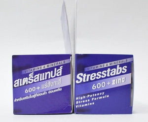 Stresstabs 600 + Zinc Vitamin + Minerals High Potency Stress Formula M 60 Tabs