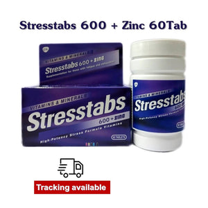 Stresstabs 600 + Zinc Vitamin + Minerals High Potency Stress Formula M 60 Tabs