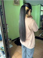 Load image into Gallery viewer, 60 cm long, genuine human hair ponytail. Requires 2 bundles of hair.