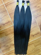 Load image into Gallery viewer, 60 cm long, genuine human hair ponytail. Requires 2 bundles of hair.