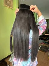 Load image into Gallery viewer, Human hair hair extensions, 60 cm long, 3-piece set. Includes after-sales service