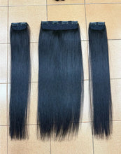 Load image into Gallery viewer, Human hair hair extensions, 60 cm long, 3-piece set. Includes after-sales service