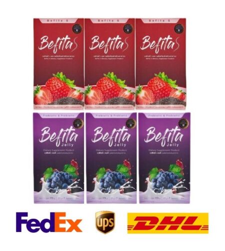 6x Befita Jelly Strawberry Berry Flavor High Fiber Control Weight Excrete well