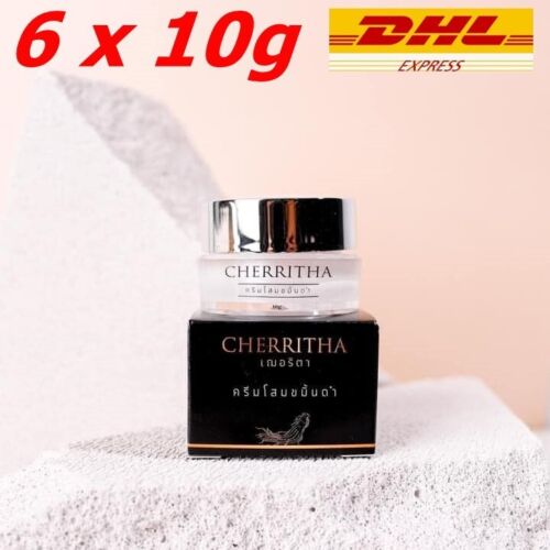 6x Cherita Black Turmeric Ginseng cream gentle restore skin white clear 10g