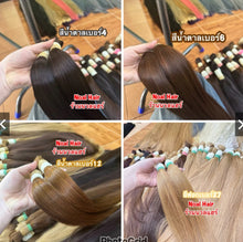 Load image into Gallery viewer, This 70cm long, genuine human hair extension uses two bundles of hair and weighs approximately 240+ grams