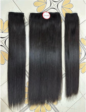 Load image into Gallery viewer, This 70cm long, genuine human hair extension uses two bundles of hair and weighs approximately 240+ grams