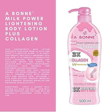 Load image into Gallery viewer, A Bonne Milk Power Lightening Lotion + Collagen, 16.9 oz. (500mL)
