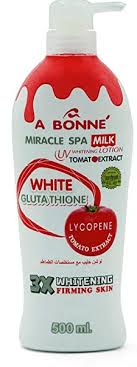 A Bonne Miracle Spa Milk UV Whitening Lotion with Tomato Extract 500ml