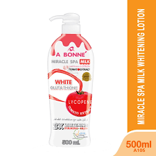 A Bonne Miracle Spa Milk UV Whitening Lotion with Tomato Extract 500ml