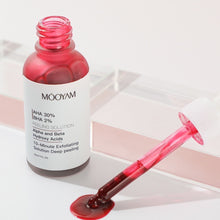 Load image into Gallery viewer, Red Mask for Clear Skin AHA MOOYAM AHA 30% BHA 2% Facial Care Product, Acne Treatment, Oil Control 30 ml.