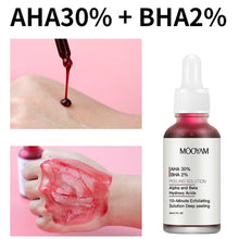Load image into Gallery viewer, Red Mask for Clear Skin AHA MOOYAM AHA 30% BHA 2% Facial Care Product, Acne Treatment, Oil Control 30 ml.